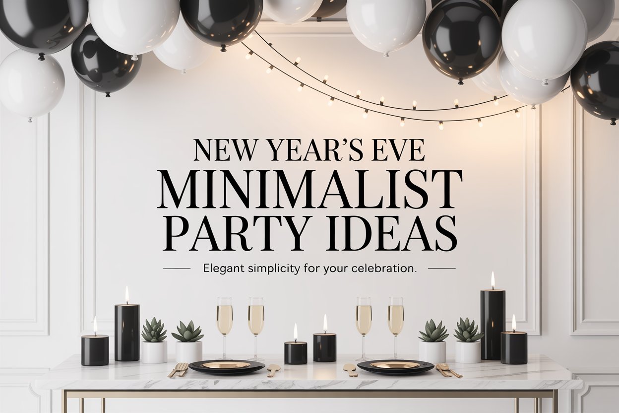 New Year’s Eve Minimalist Party Ideas