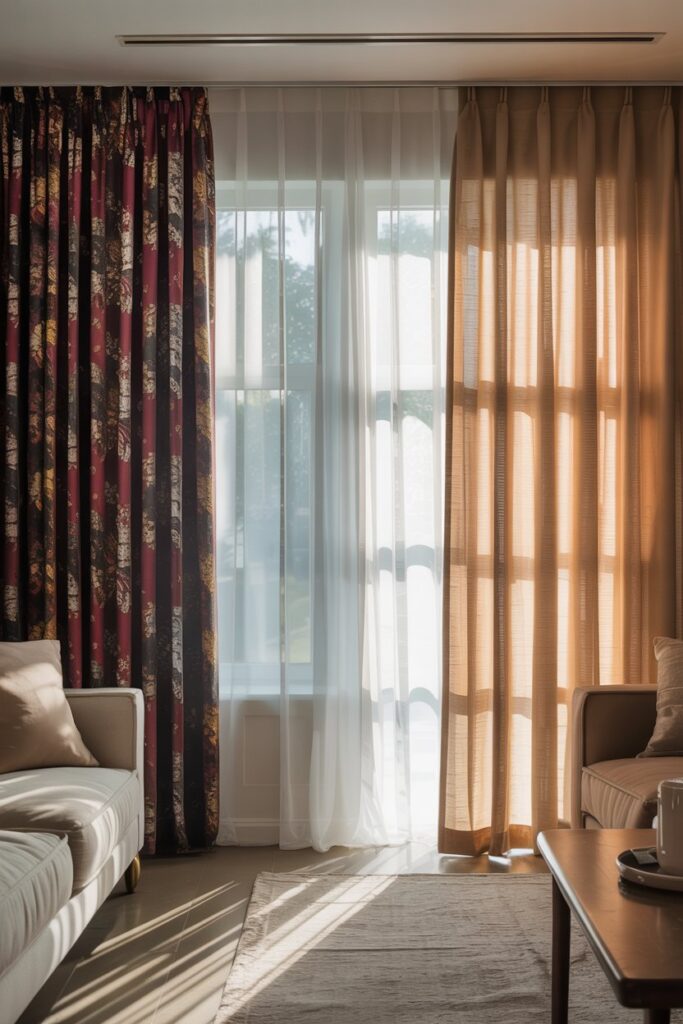 Replace Busy Curtains