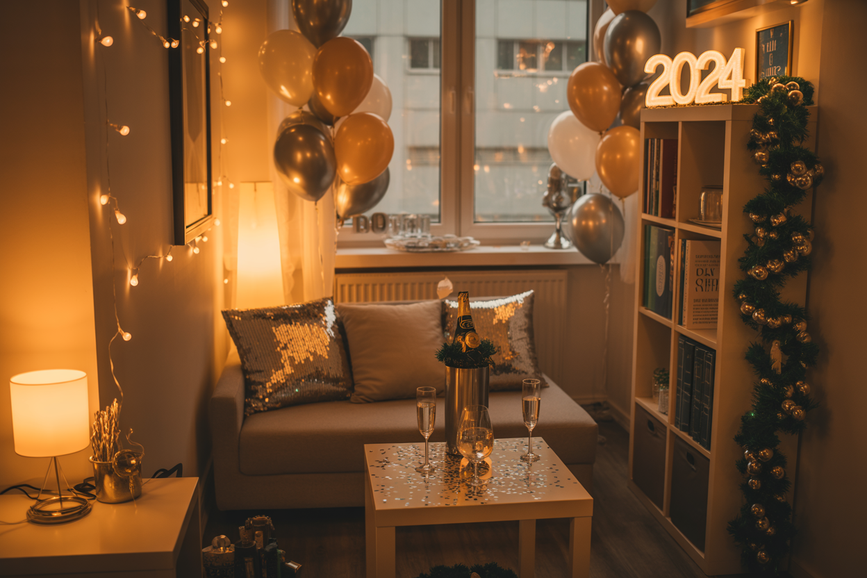 Small Apartment New Year Decor