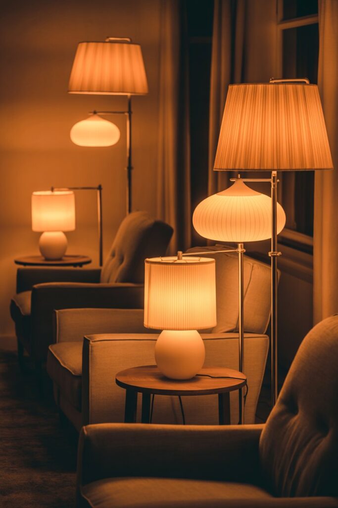 Soft Lighting with Floor & Table Lamps