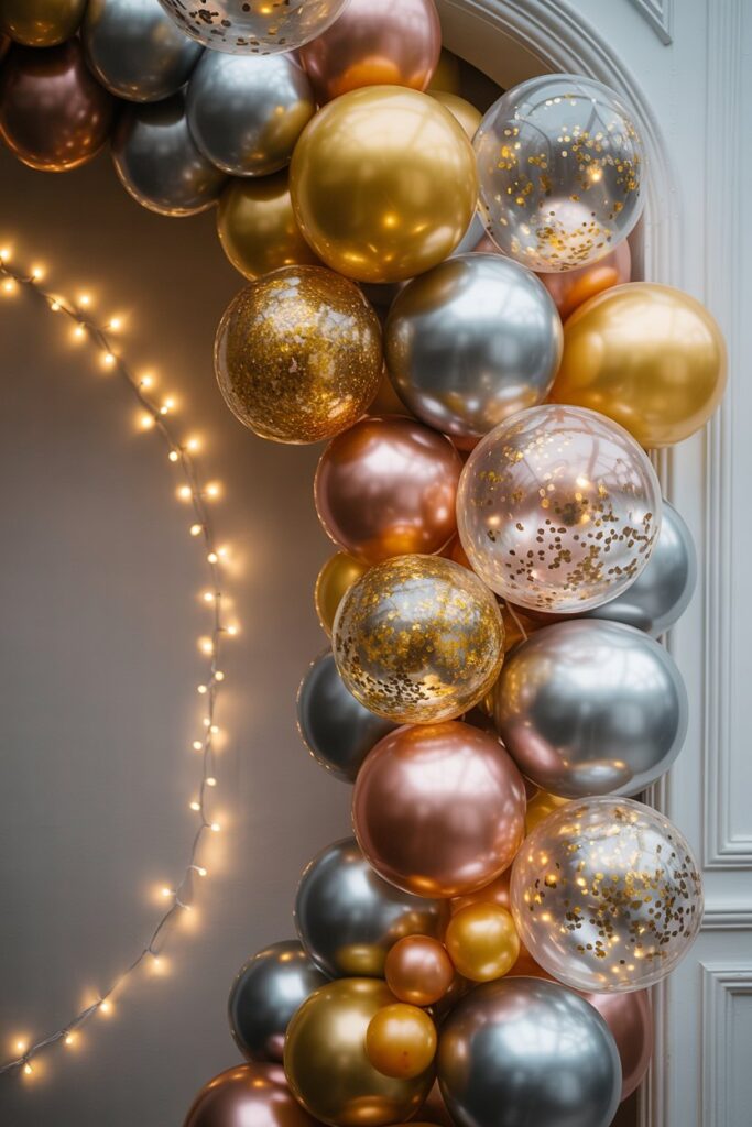Sparkling Balloon Garland