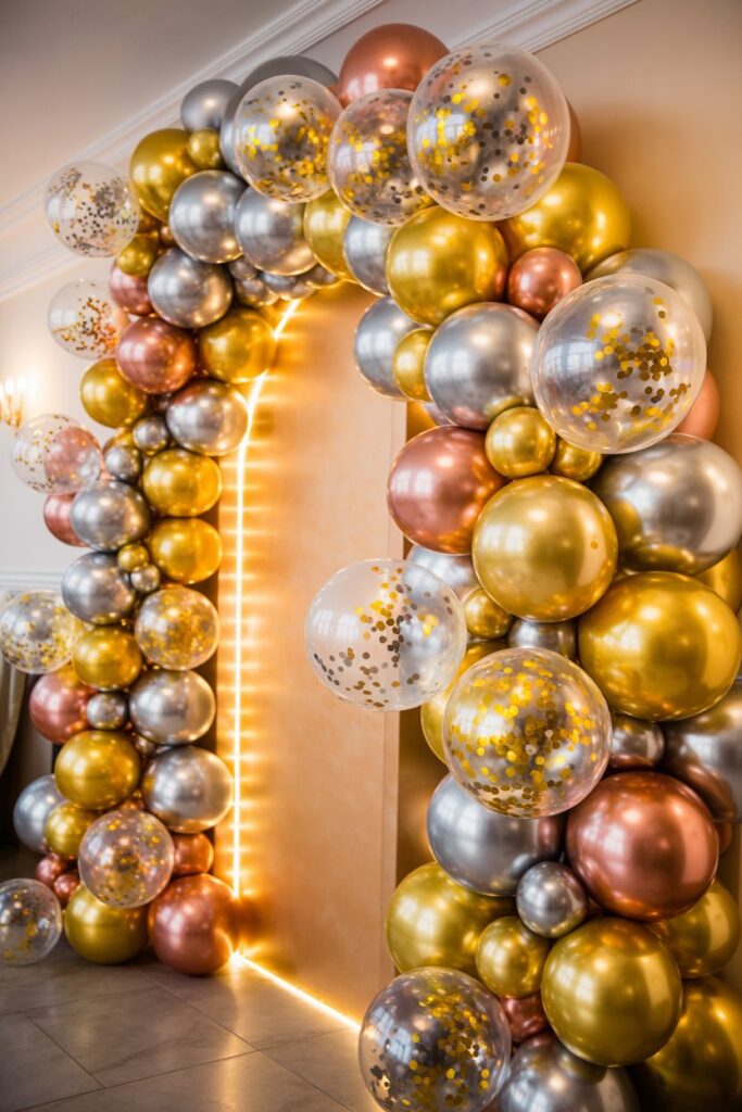 Sparkly Balloon Garlands