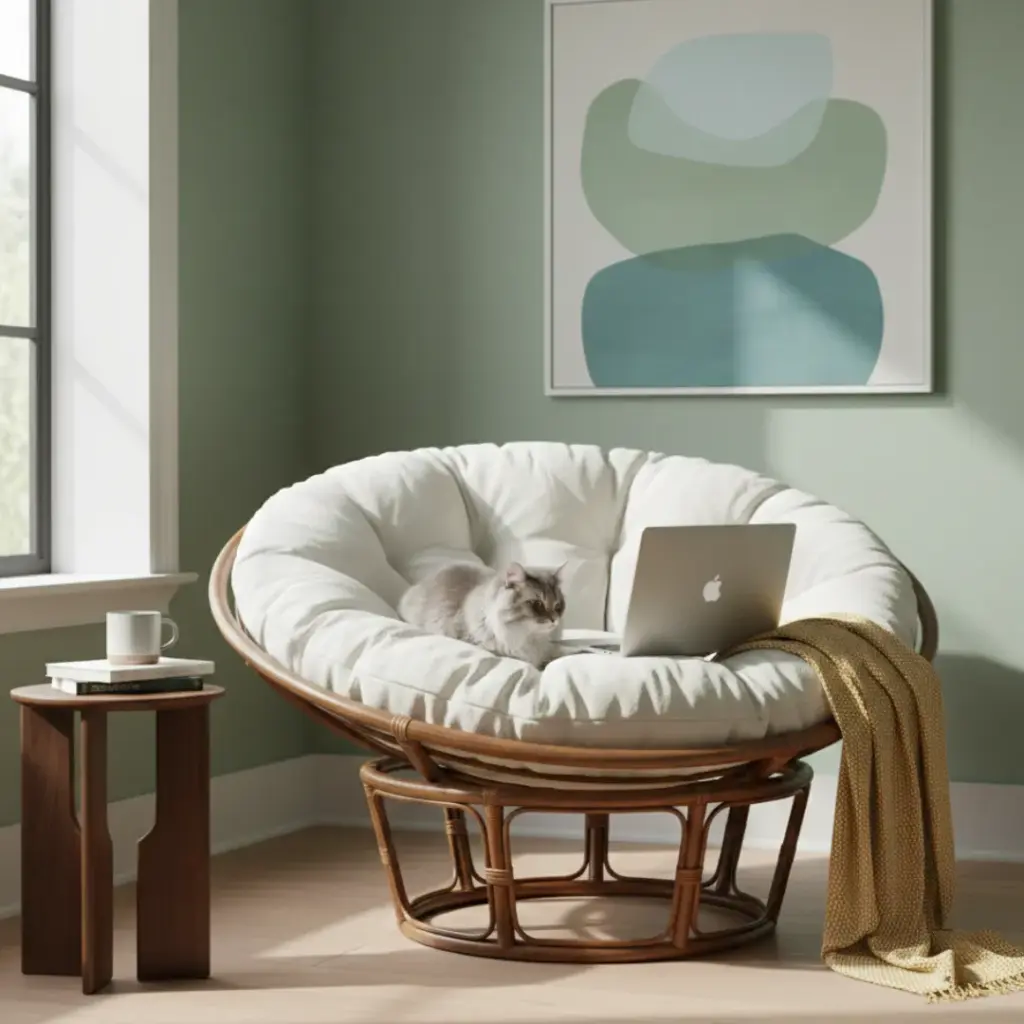Swivel Dream: Papasan Chair