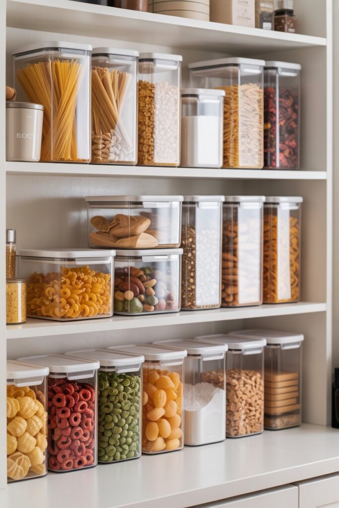 Use Clear Storage Containers