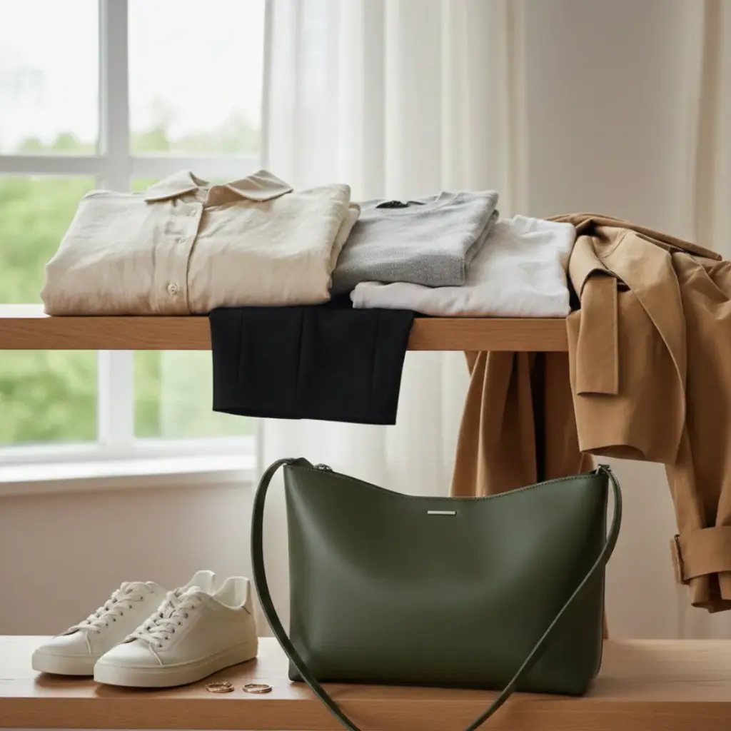 Sculptural "East-West" Tote