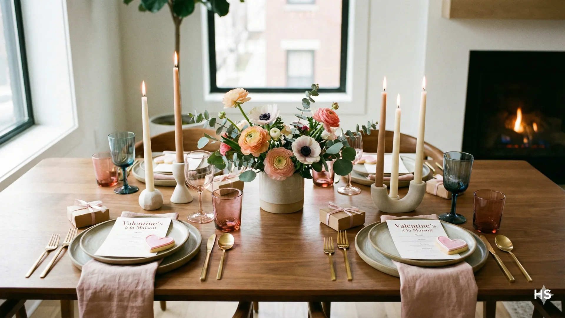Valentine’s Day Table Setup at Home