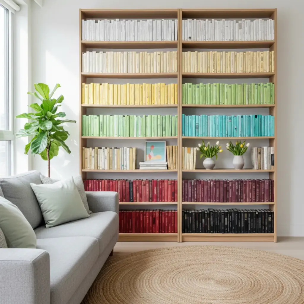 Bookshelves by Color