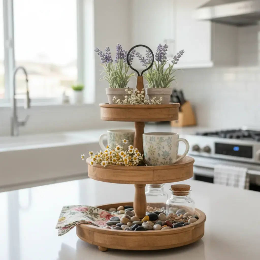 Botanical Tiered Trays