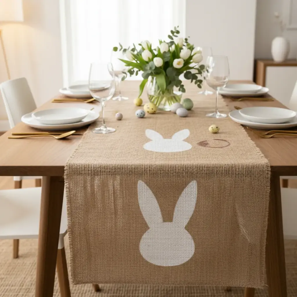 Burlap Bunny Table Runners
