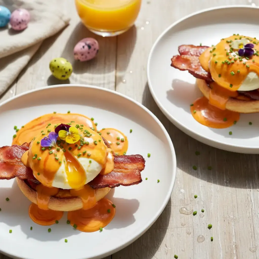 Eggs Benedict with a Spicy Twist
