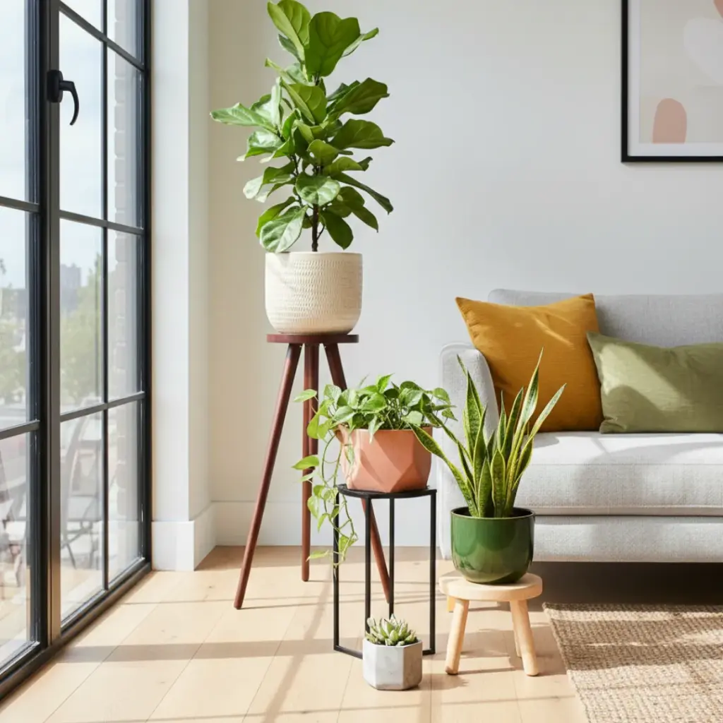 Elevated Style with Plant Stands