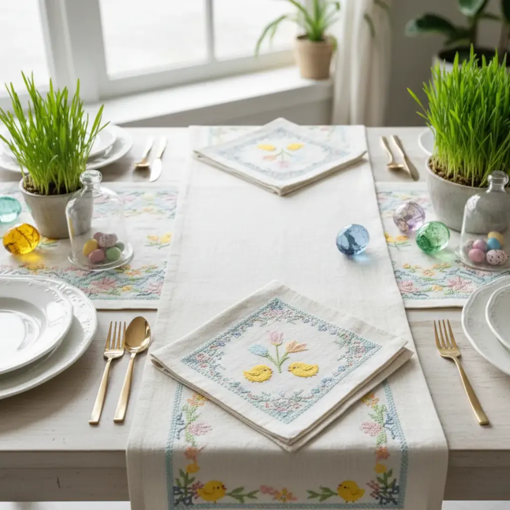 Grandmillennial" Embroidery