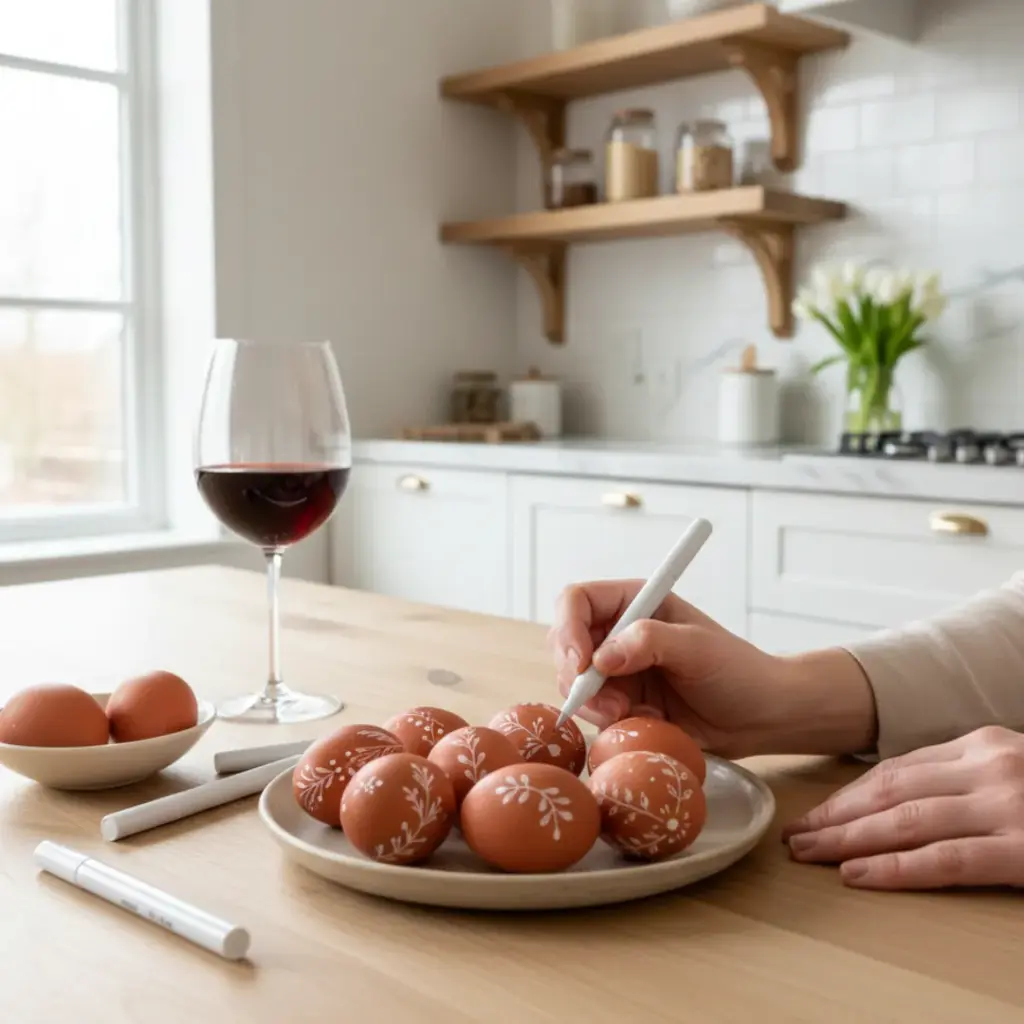 Hand-Painted Terracotta Eggs