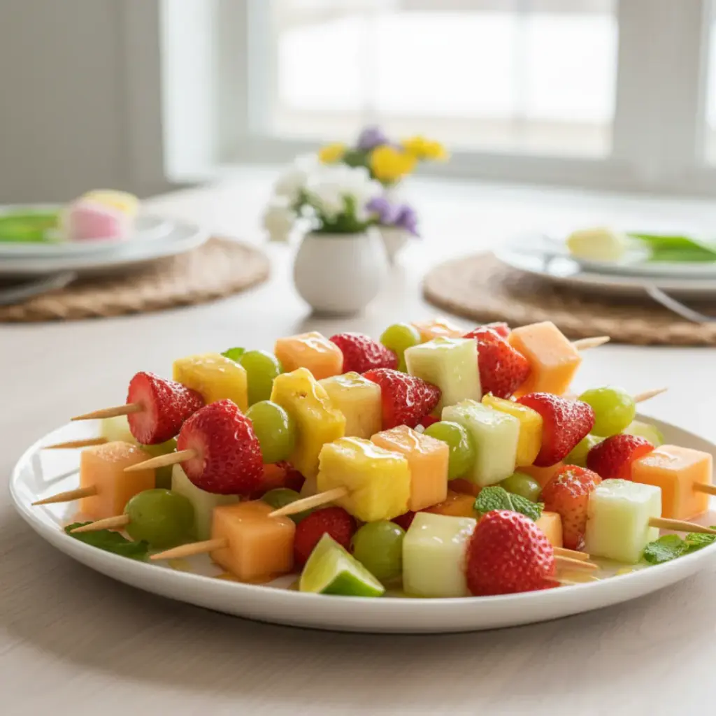 Honey Glazed Fruit Skewers