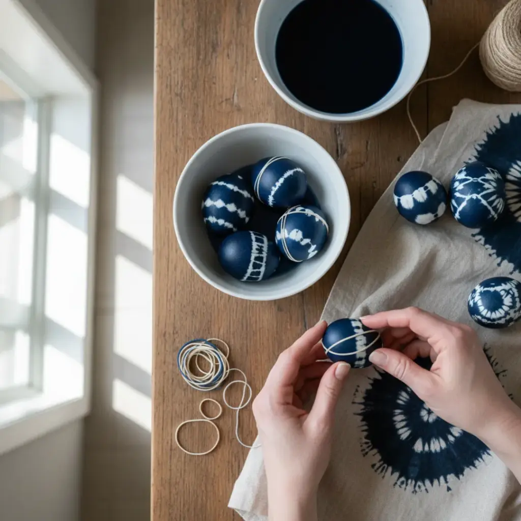 Indigo Shibori Style