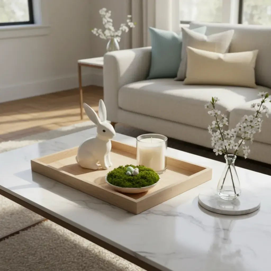 Layered Coffee Table Trays