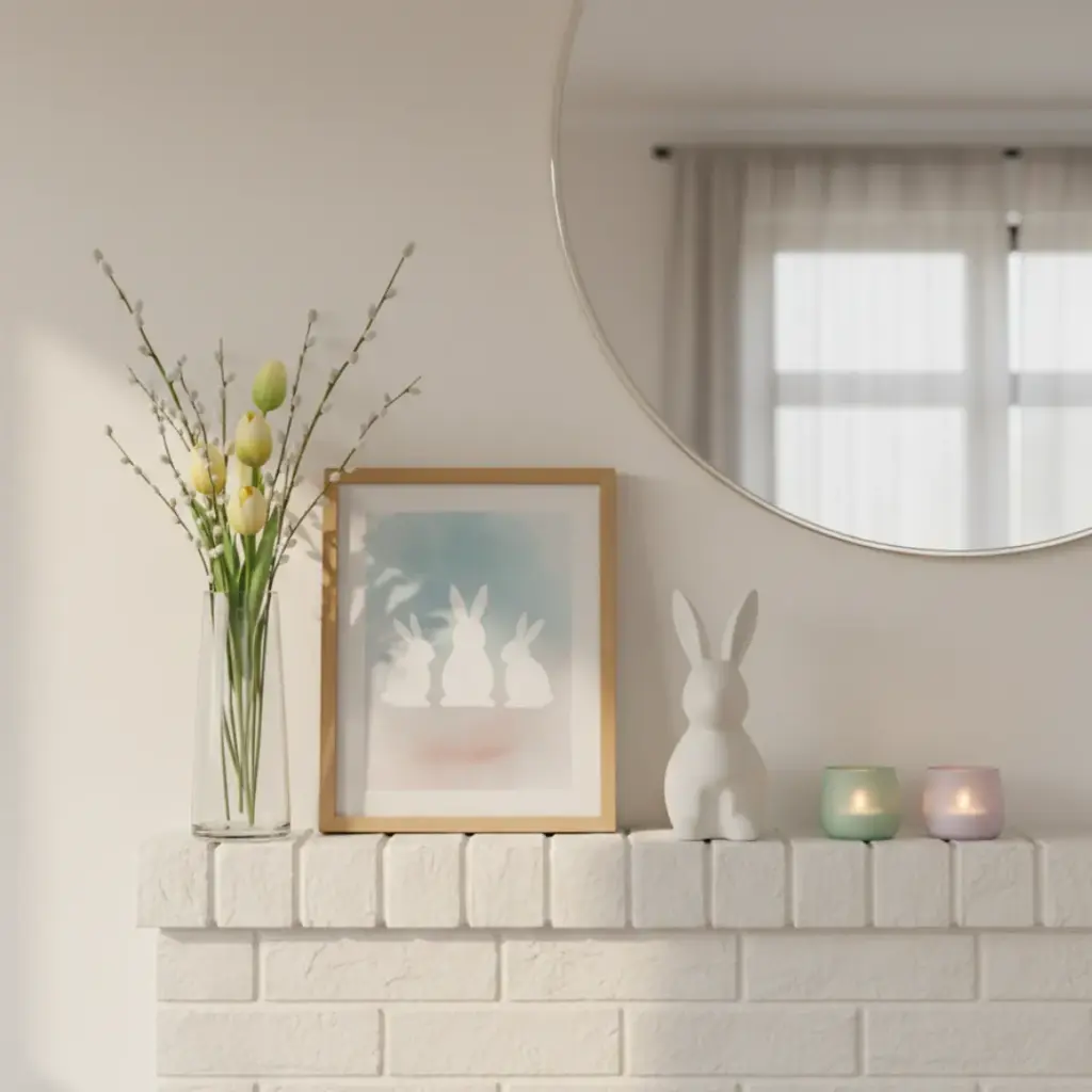 Minimalist Mantel Decor
