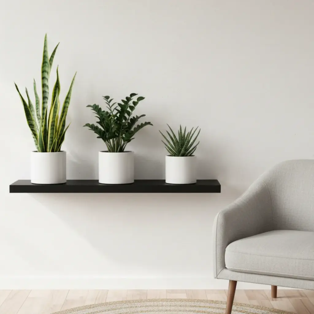 Minimalist Shelf Setup