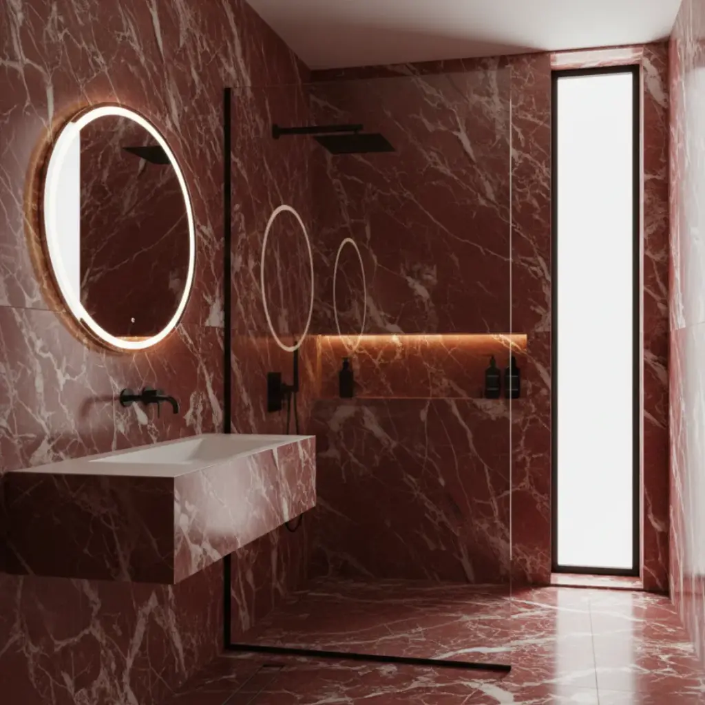 Dramatic Walk-in Shower