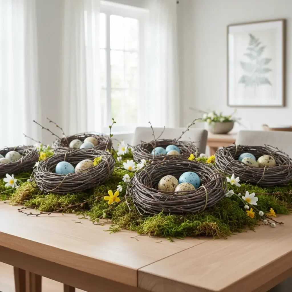 Rustic Twig Nest Centerpieces