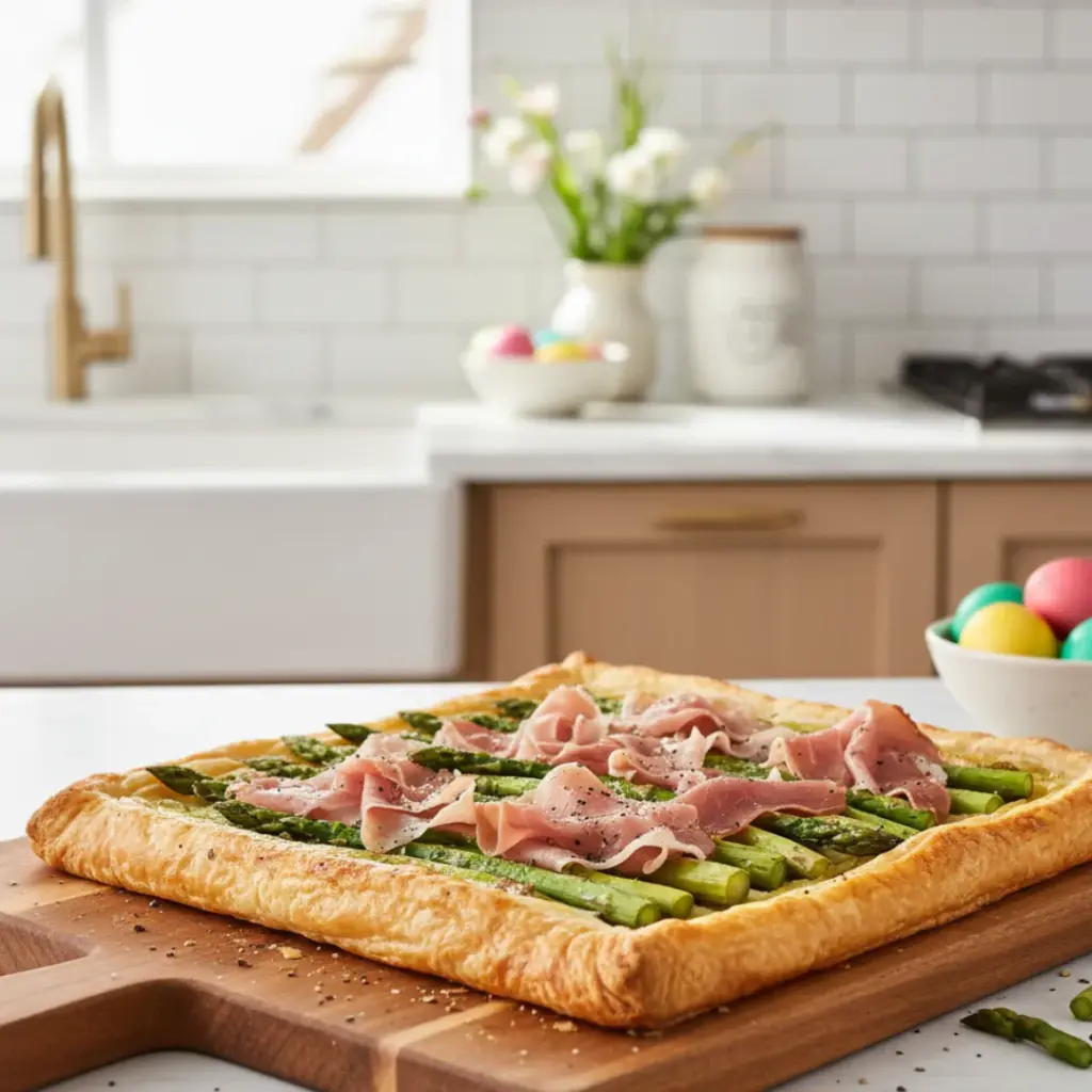 Savory Prosciutto and Asparagus Tart