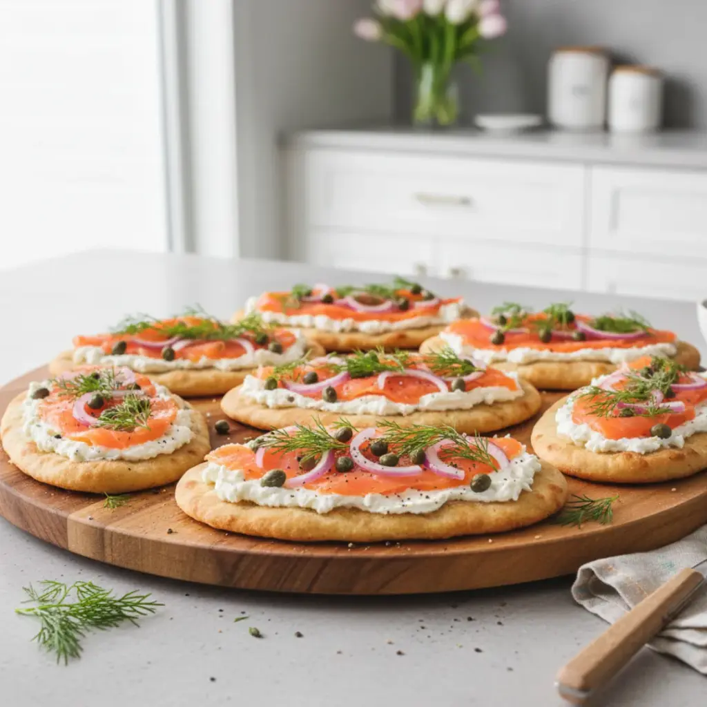 Smoked Salmon Breakfast Flatbread