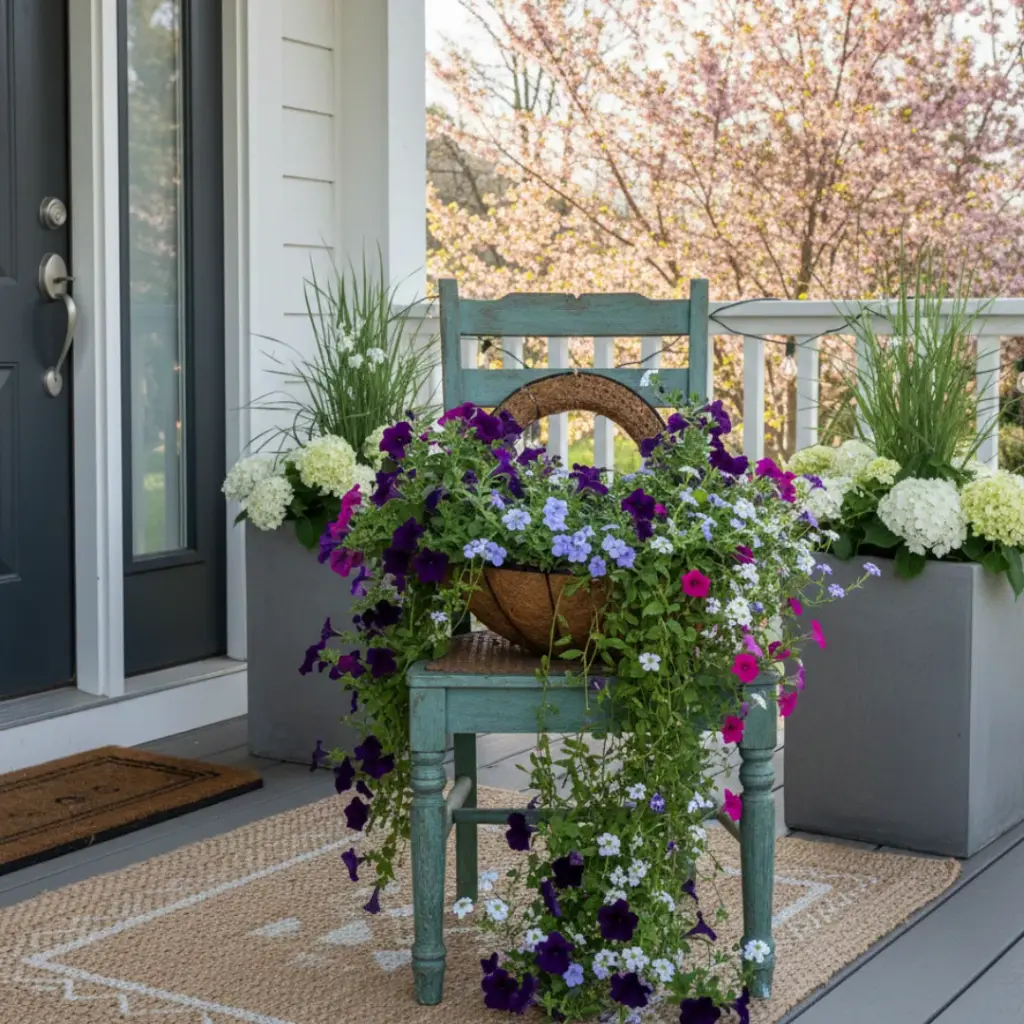 Thrifted Chair Planter