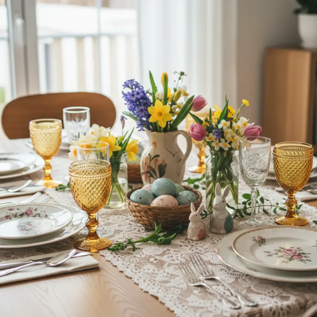 Vintage "Thrifted" Tablescapes