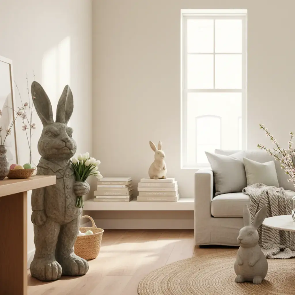 Whimsical Rabbit Statues