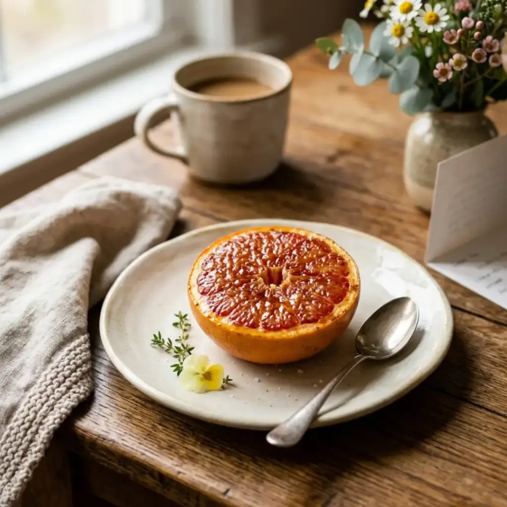 Baked Grapefruit with Honey