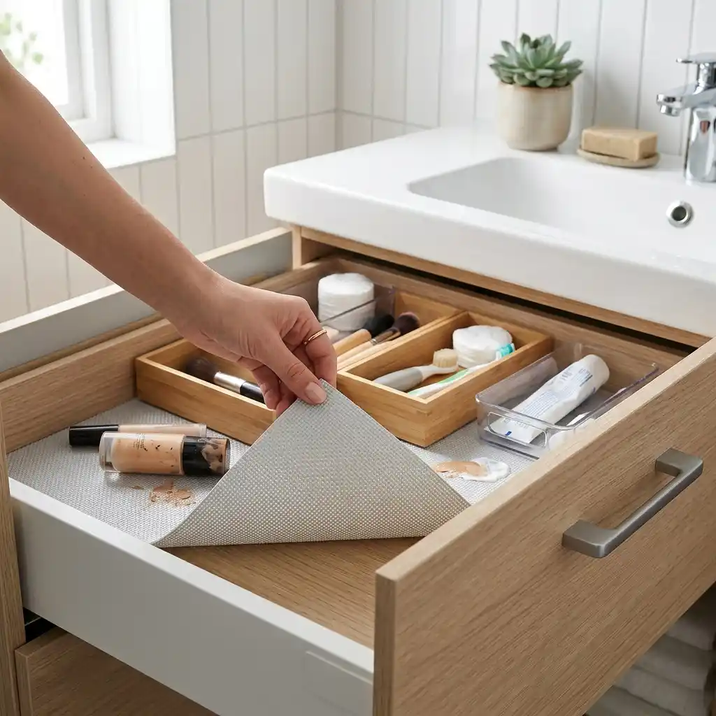Use Drawer Liners for Easy Cleanup