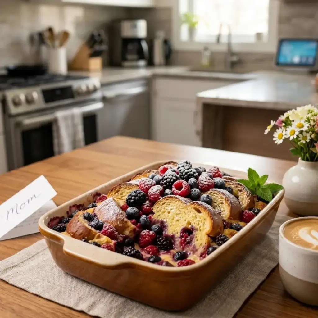 Overnight Berry French Toast Bake