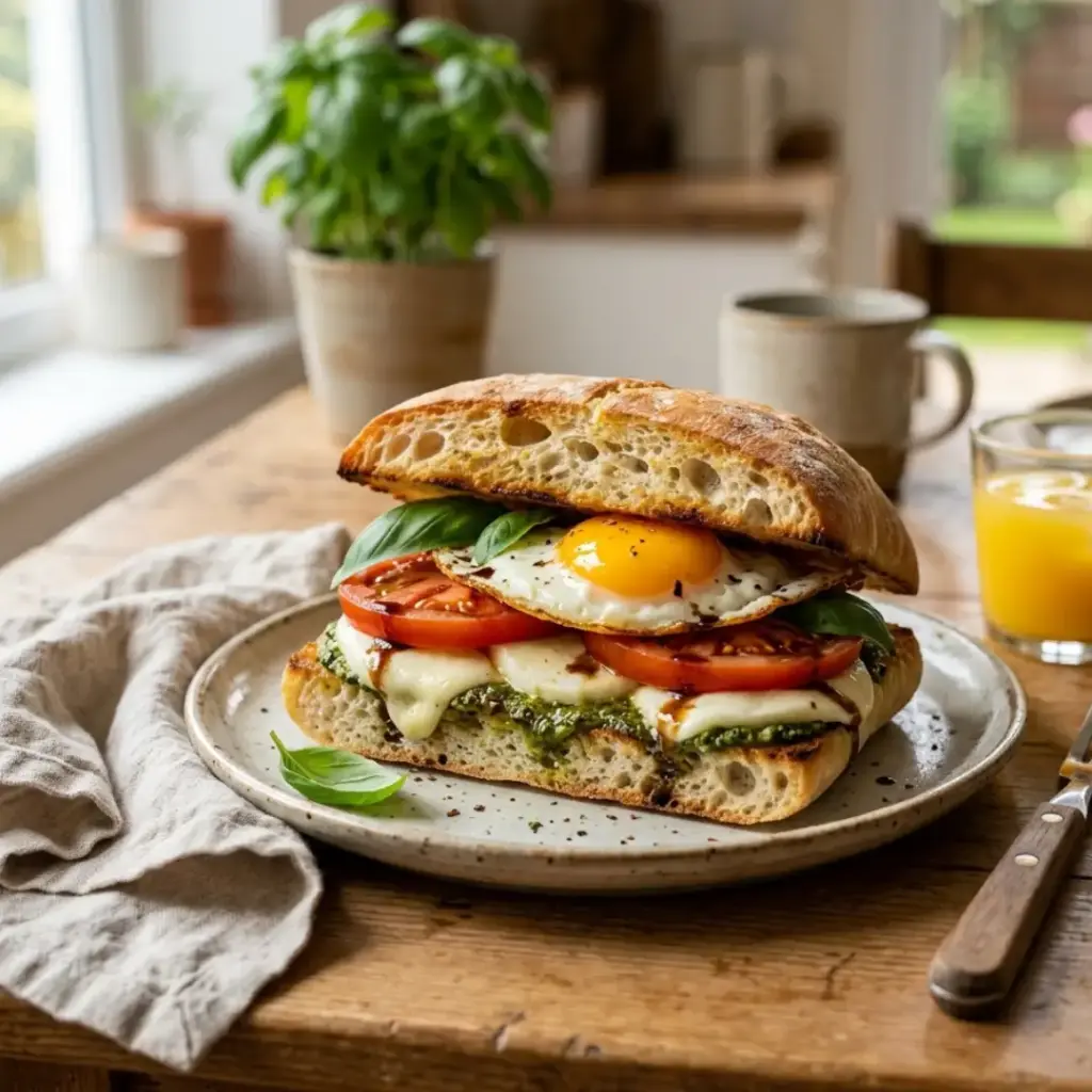 Caprese Breakfast Sandwiches