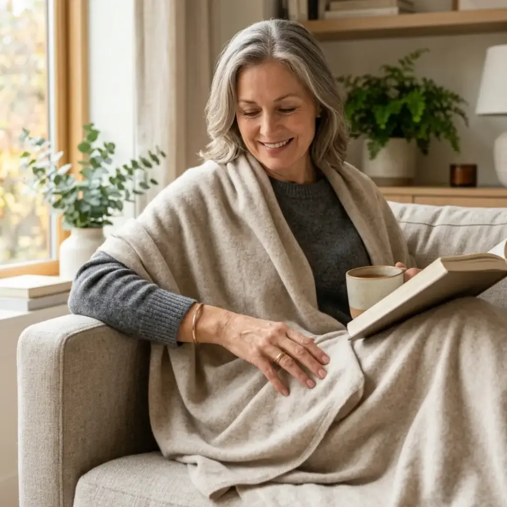 Cozy Cashmere Throw Blanket