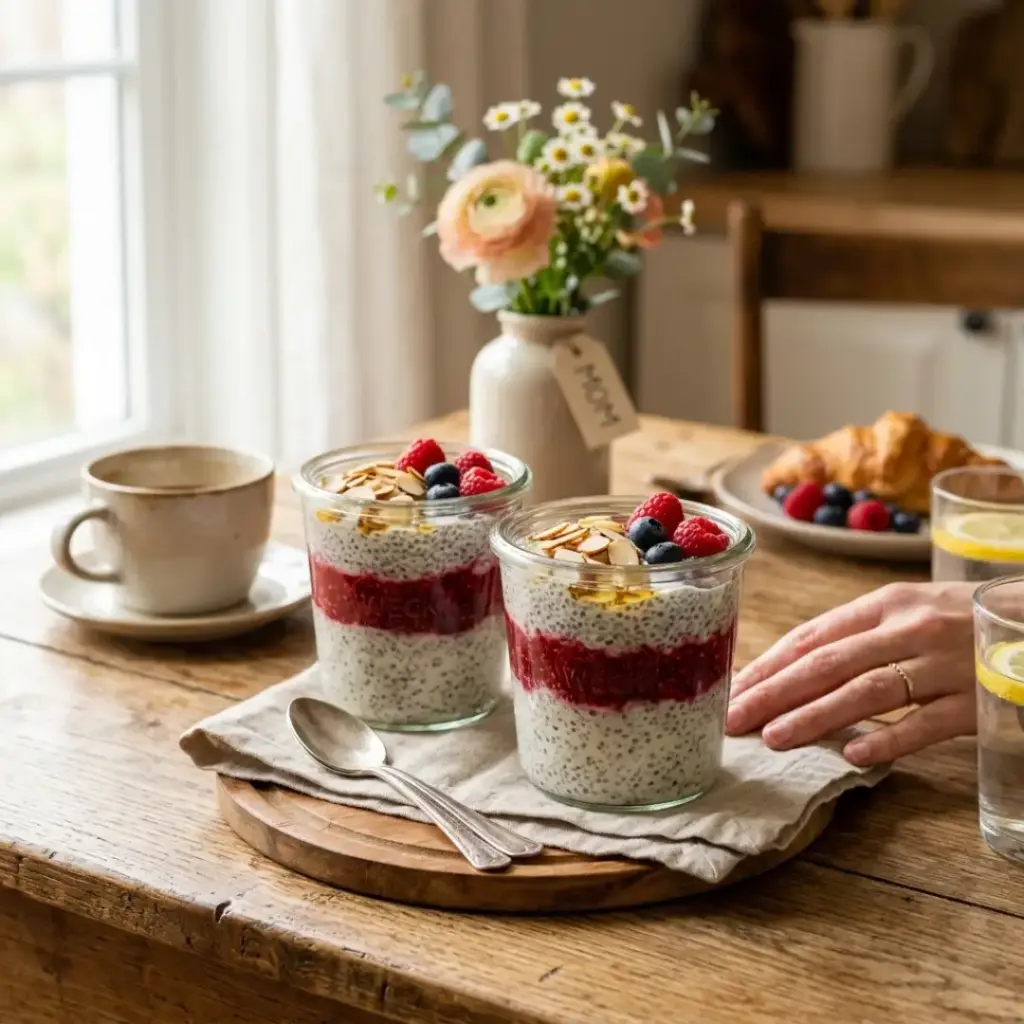 Overnight Chia Seed Pudding Parfaits
