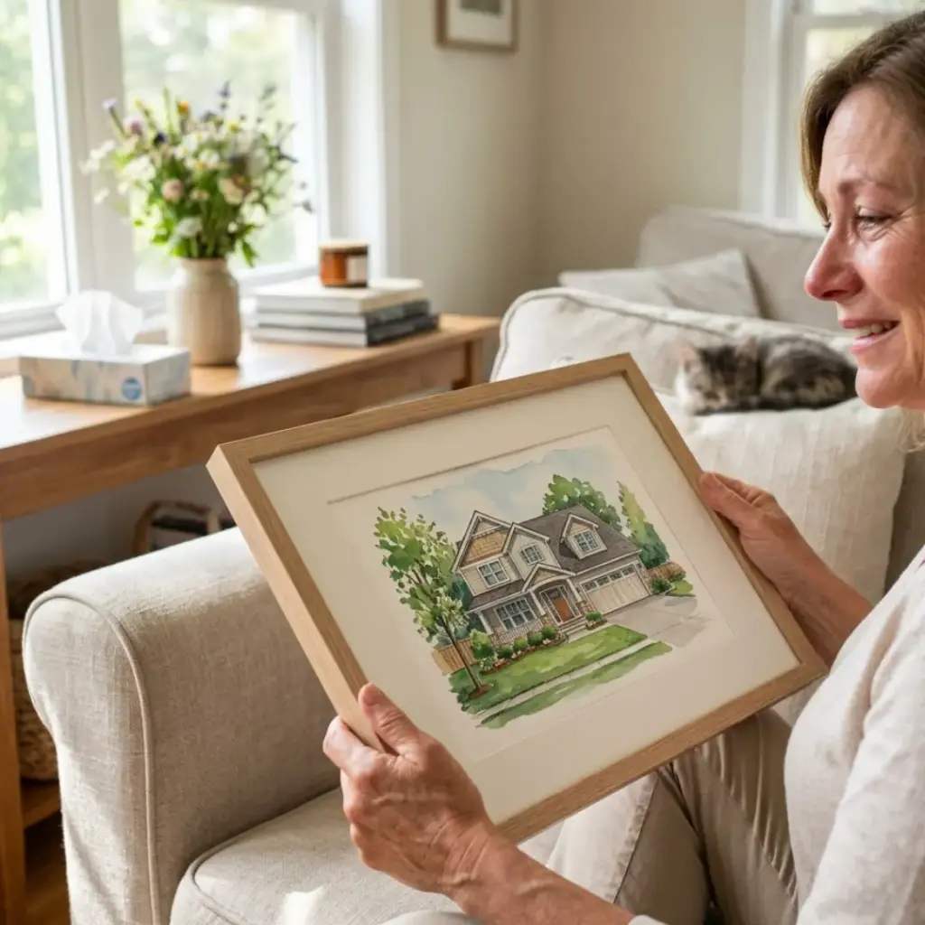 Custom Illustration of the Family Home