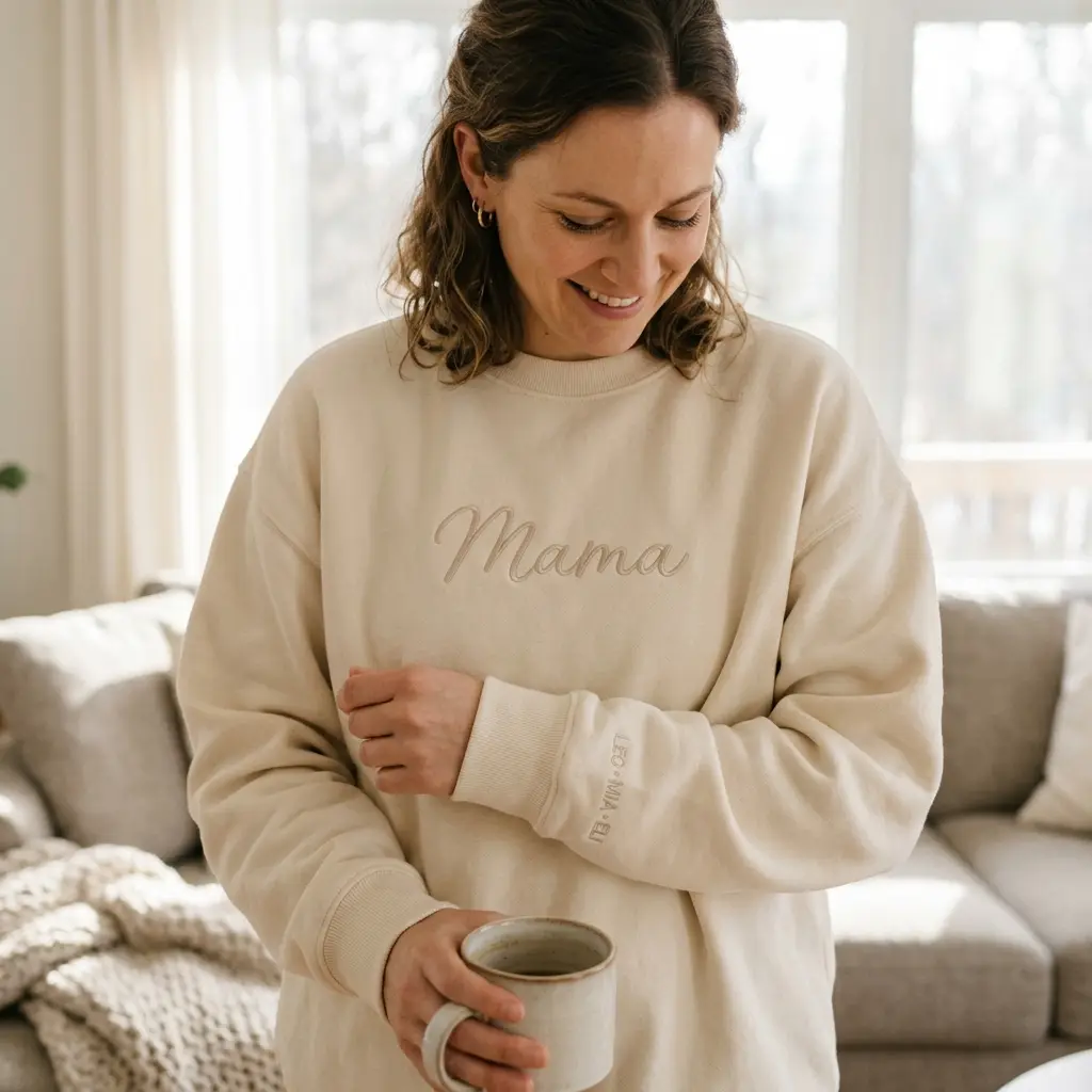 Mama" Sweatshirt with Sleeve