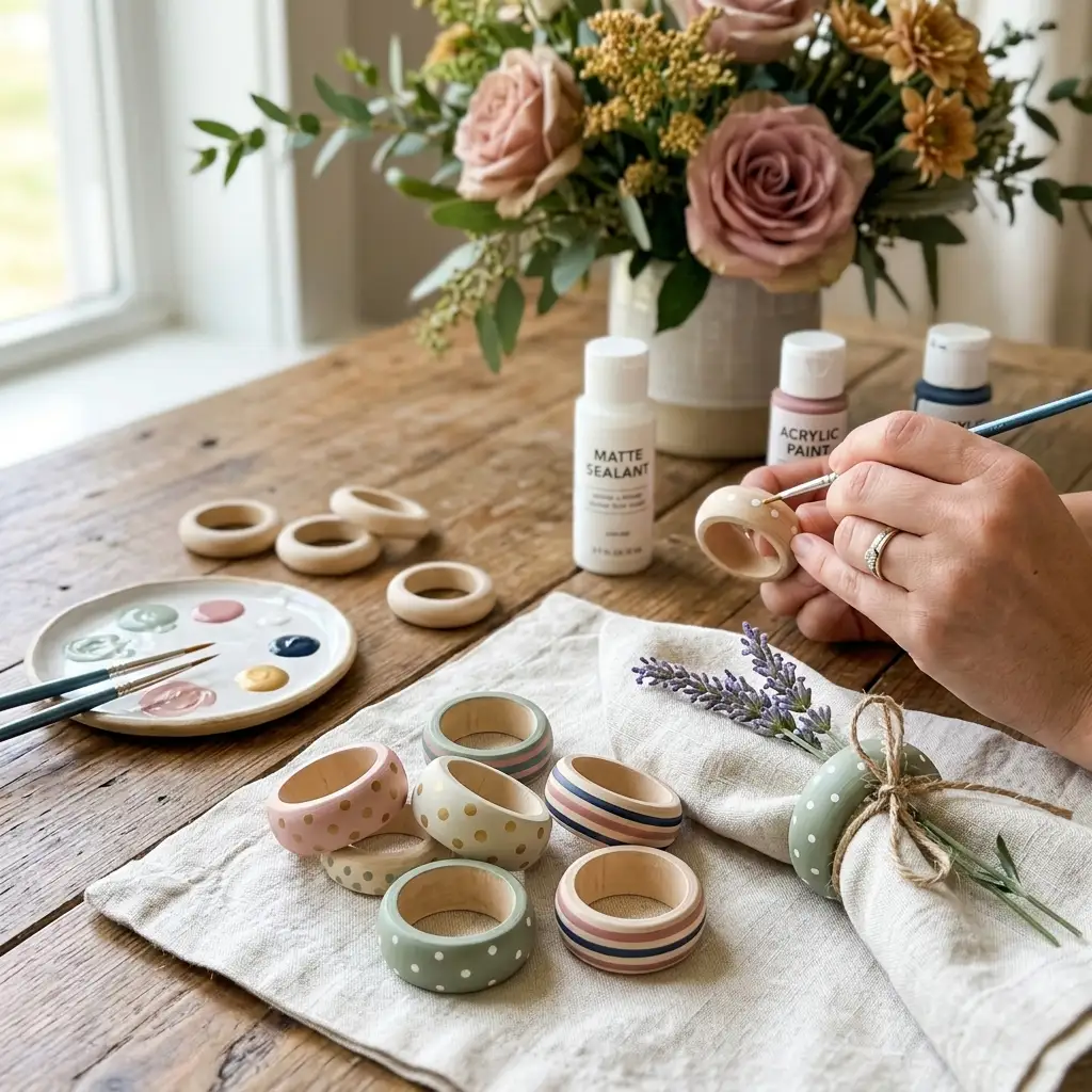 Hand-Painted Napkin Rings