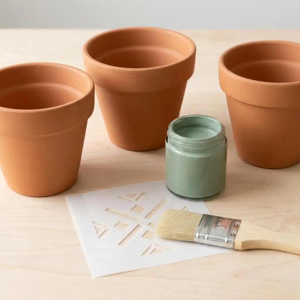 Hand-Painted Herb Garden