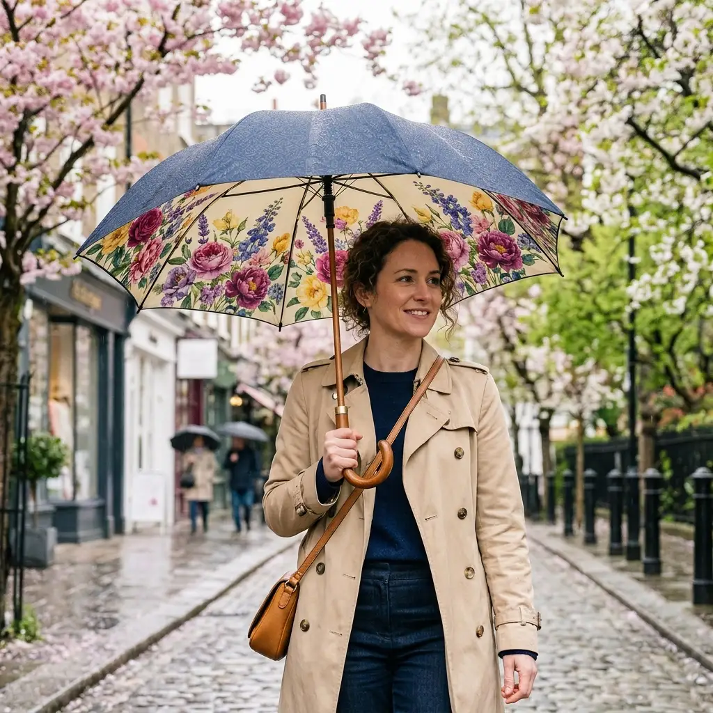 High-End Umbrella with a Print