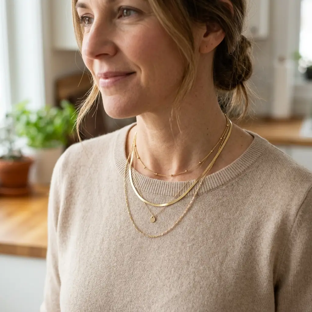 Minimalist Gold Layering Chains