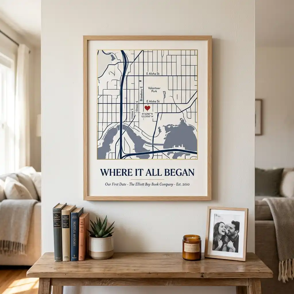 Personalized "Where It All Began" Map