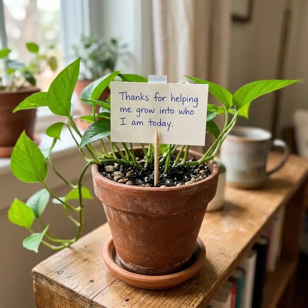 The Indoor Plant "Growth" Note