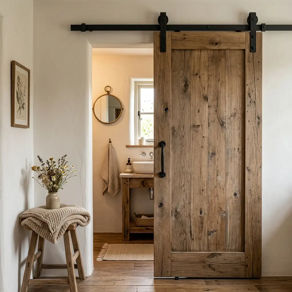 Sliding Barn Door Entryway