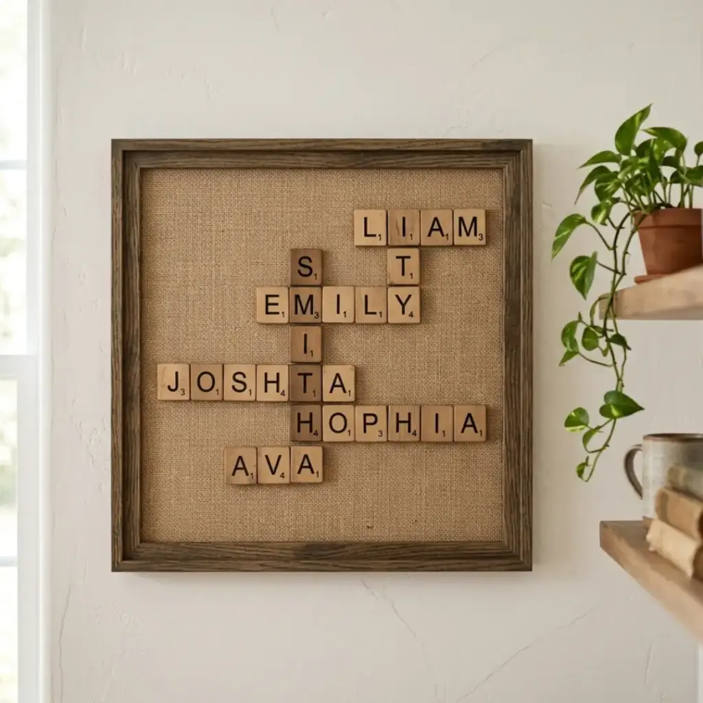 Scrabble Tile Gallery Wall Art