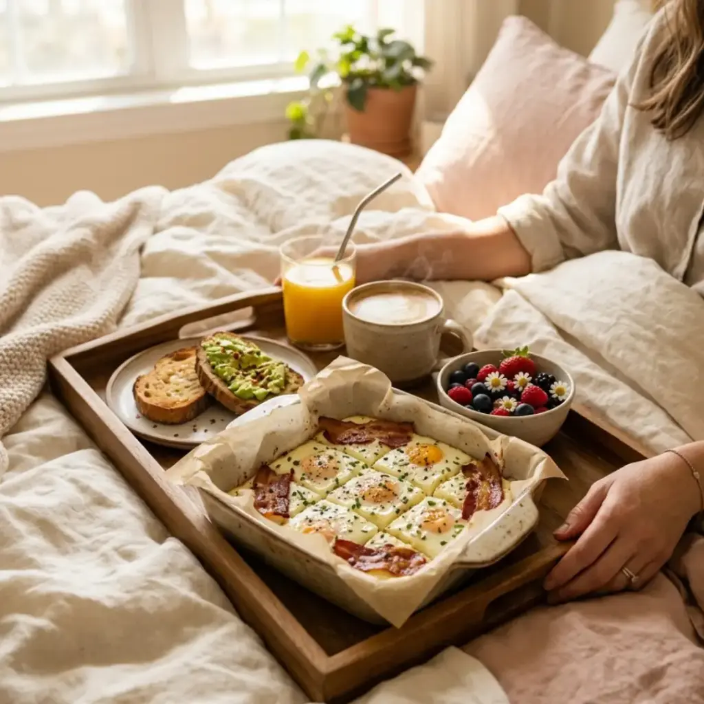 Sheet Pan Eggs and Bacon
