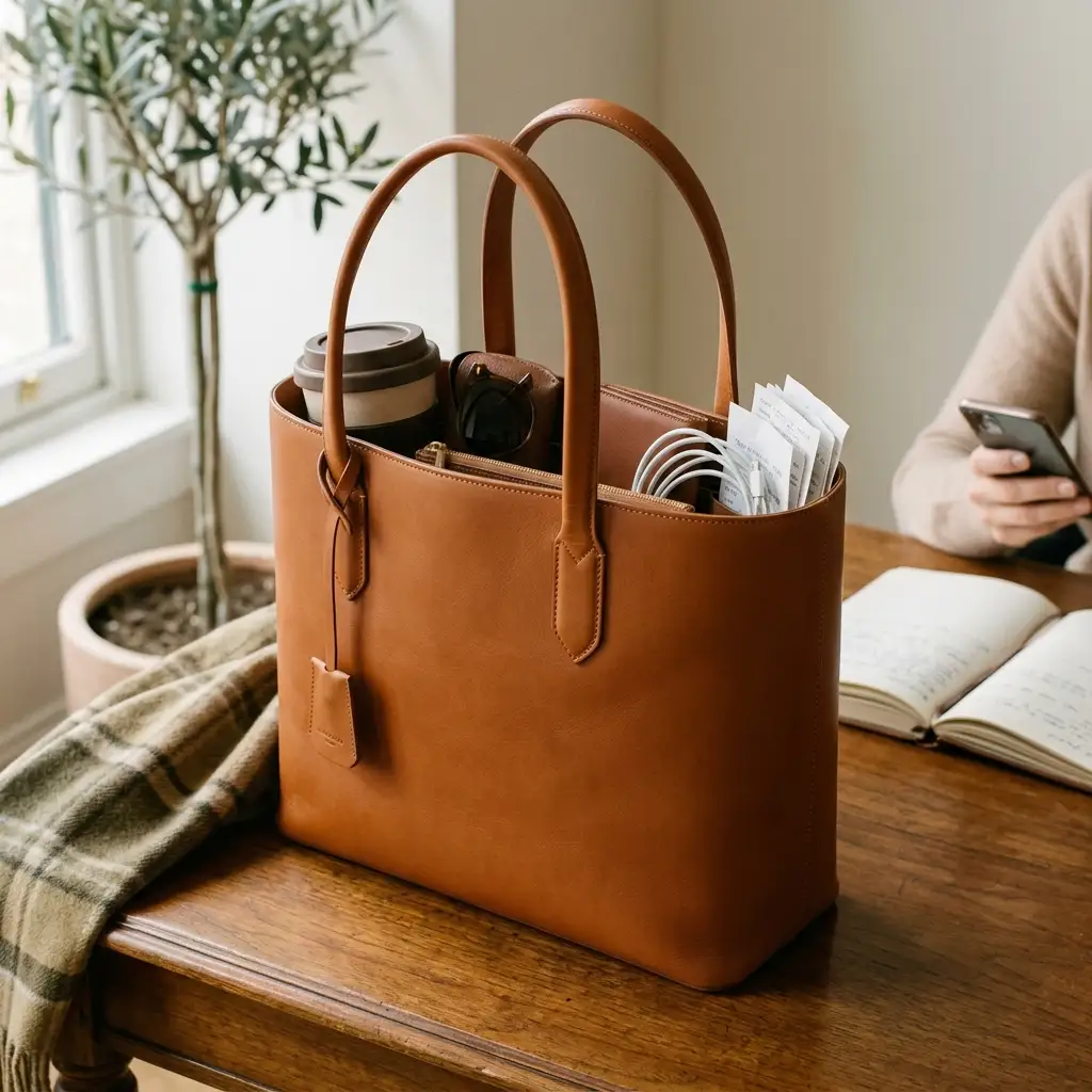 Sophisticated Leather Tote