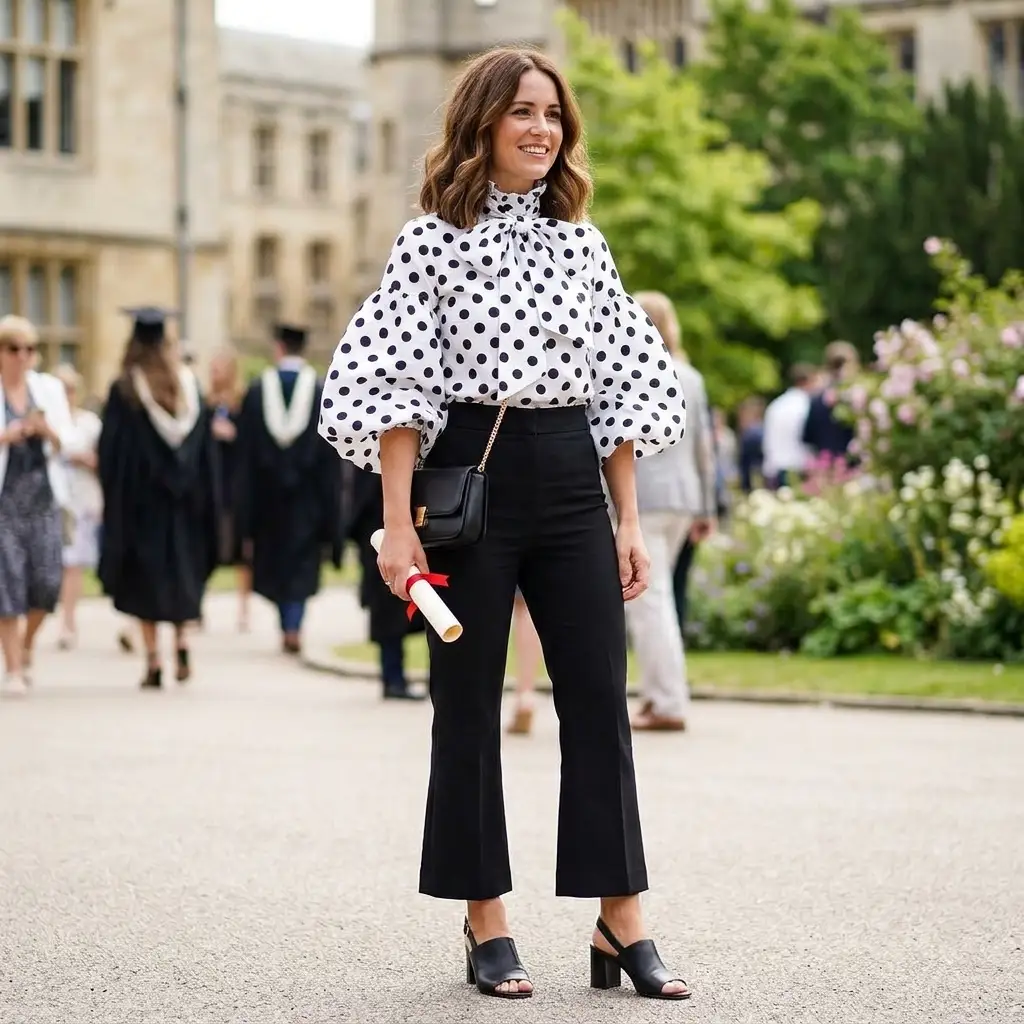 Statement Blouse and Cropped Flares