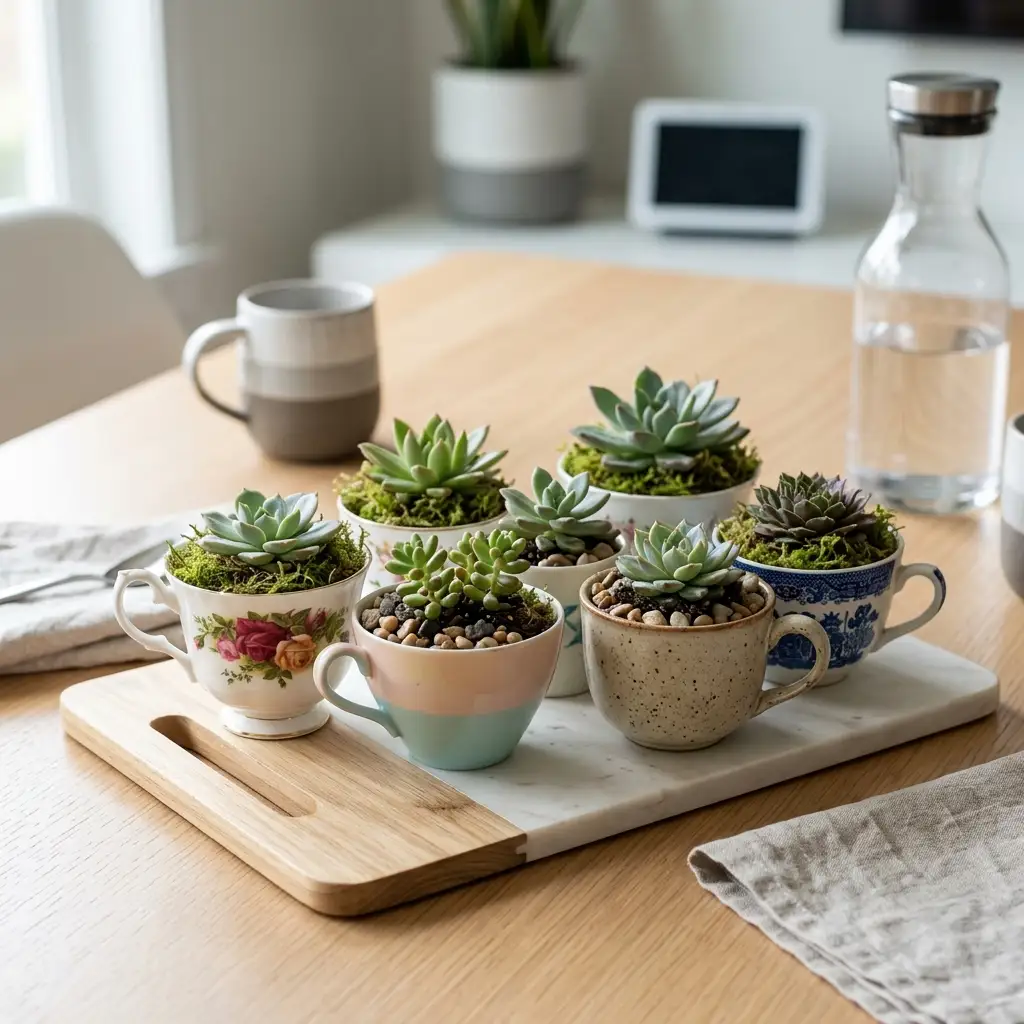 Teacup Succulent Planters