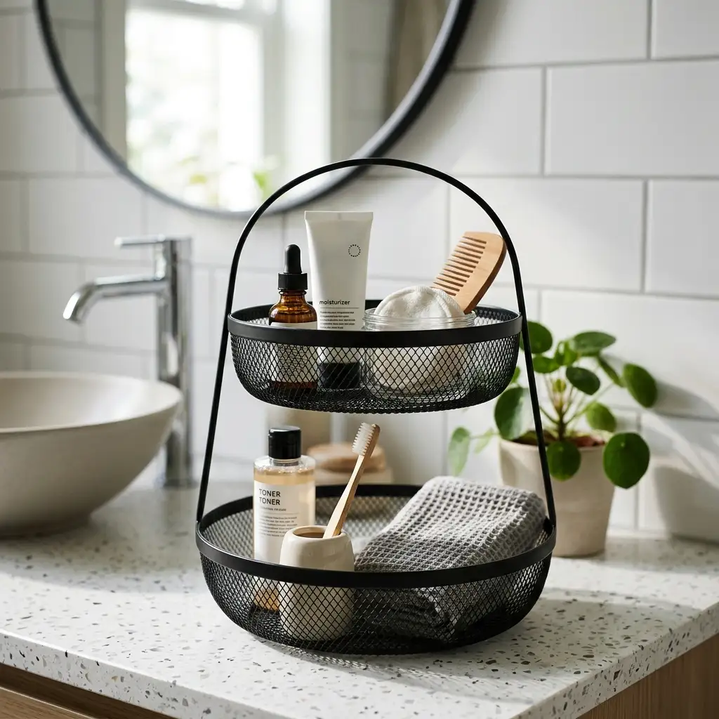 Tiered Fruit Basket for Toiletries